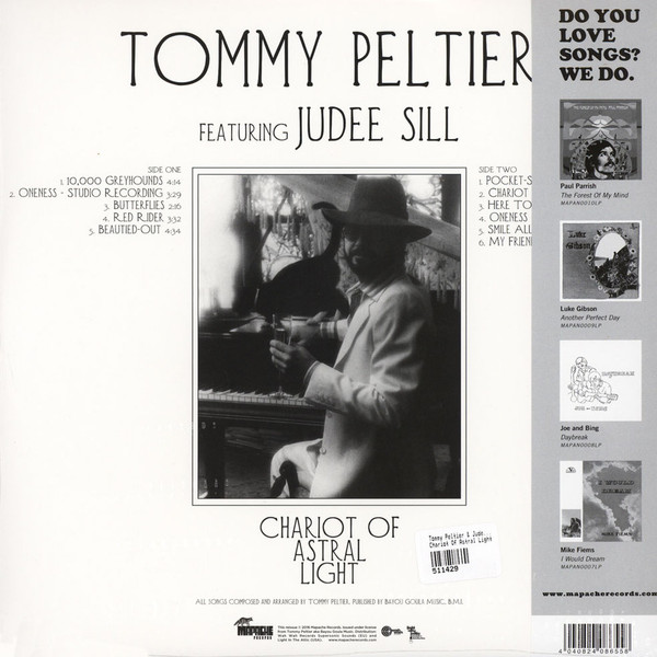 Tommy Peltier & Judee Sill - Chariot Of Astral Light LP | Mapache Records (MAPA0011lp) - 3 Tommy Peltier & Judee Sill - Chariot Of Astral Light LP | Mapache Records (MAPA0011lp) - 3
