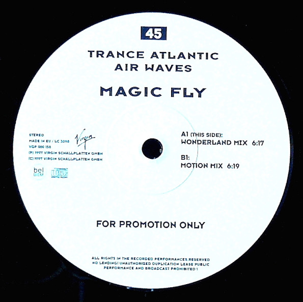 Trance Atlantic Air Waves - Magic Fly | Virgin (VGP 000158) - 2