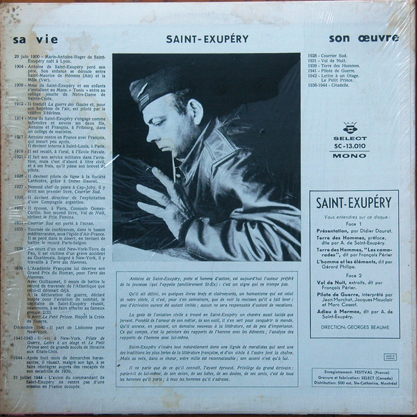 Antoine De Saint-Exupéry - Vous Parle | Select (SC-13.010) - 2