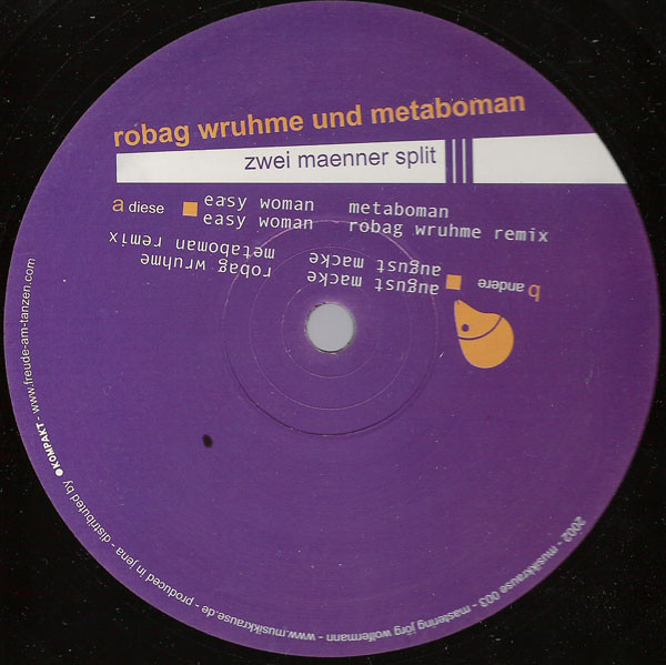 Robag Wruhme / Metaboman - Zwei Maenner Im Split | Musik Krause (mk 003)