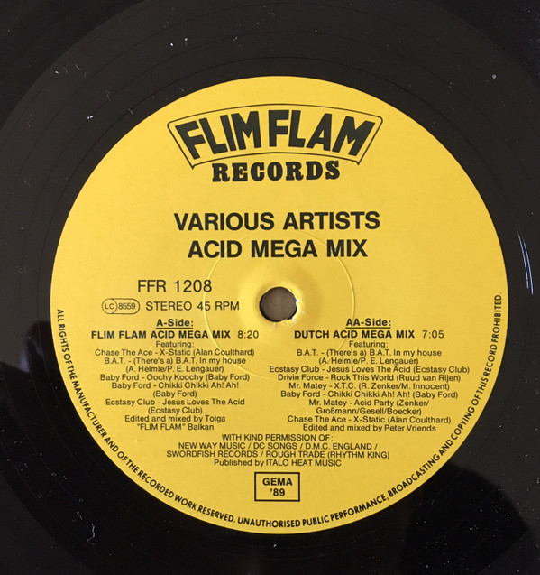 Various - Acid Megamix | Flim Flam Records (FFR 1208) - 3