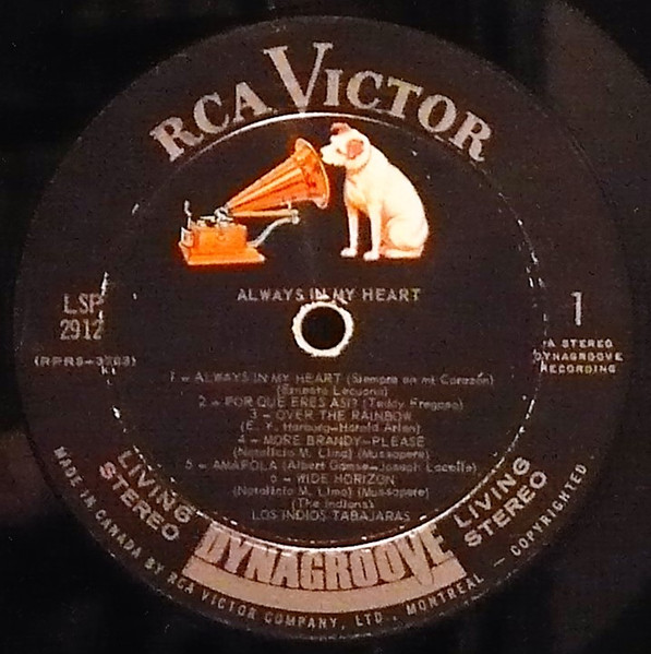 Los Indios Tabajaras - Always In My Heart | RCA Victor (LSP-2912) - 2