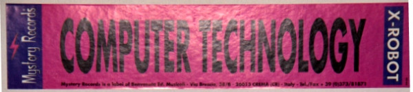 X-Robot - Computer Technology | Mystery Records (MTR 004) - 2 X-Robot - Computer Technology | Mystery Records (MTR 004) - 2