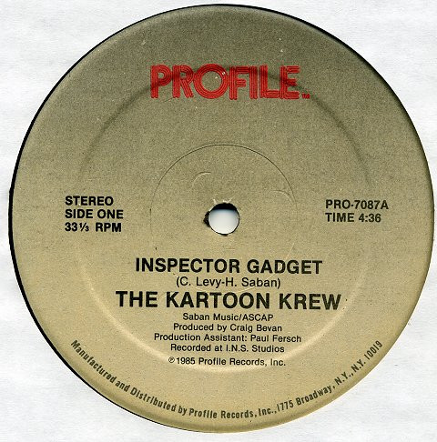 The Kartoon Krew - Inspector Gadget | Profile Records (PRO-7087)