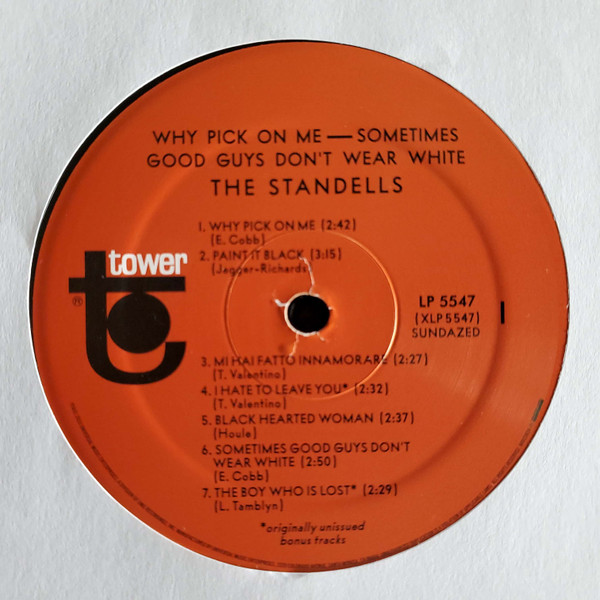 The Standells - Why Pick On Me - Sometimes Good Guys Don't Wear White | Sundazed Music (LP 5547) - 3