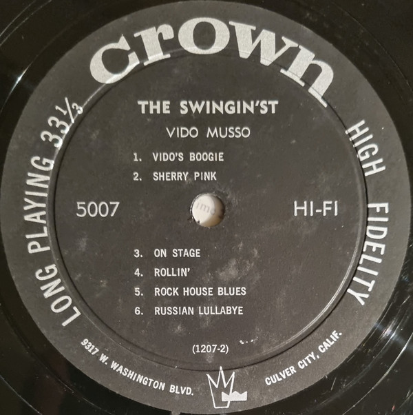 Vido Musso - The Swingin'st | Crown Records (5007) - 4 Vido Musso - The Swingin'st | Crown Records (5007) - 4