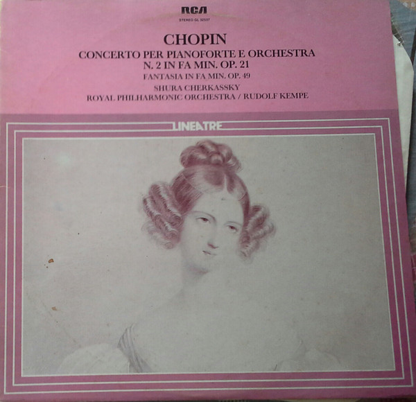 Frédéric Chopin , Shura Cherkassky , Rudolf Kempe - Chopin Concerto Per Pianoforte E Orchestra n.2 In Fa Min. Op. 21 | RCA (GL 32537) - main
