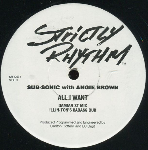 Sub-Sonic  &  Angie Brown - All I Want | Strictly Rhythm (SR 12571) - 2