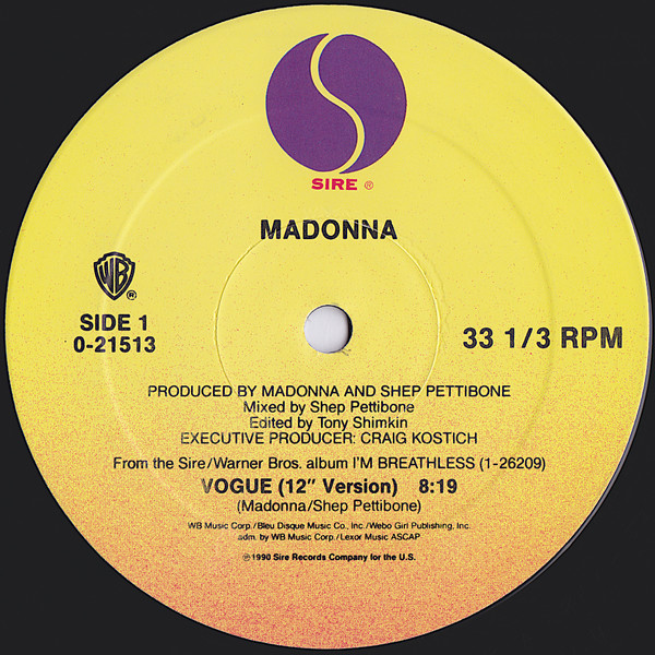Madonna - Vogue | Sire (9 21513-0) - 3