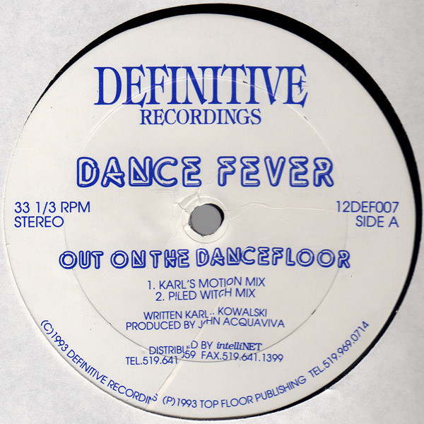 Dance Fever - Out On The Dancefloor | Definitive Recordings (12DEF007) - main Dance Fever - Out On The Dancefloor | Definitive Recordings (12DEF007) - main