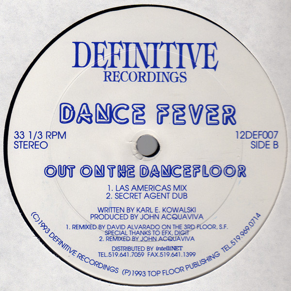 Dance Fever - Out On The Dancefloor | Definitive Recordings (12DEF007) - 2 Dance Fever - Out On The Dancefloor | Definitive Recordings (12DEF007) - 2
