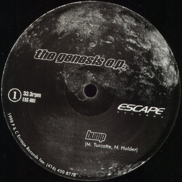 Nick Holder & Marcus Turcotte - The Genesis E.P. | Escape Records (ESC-001)