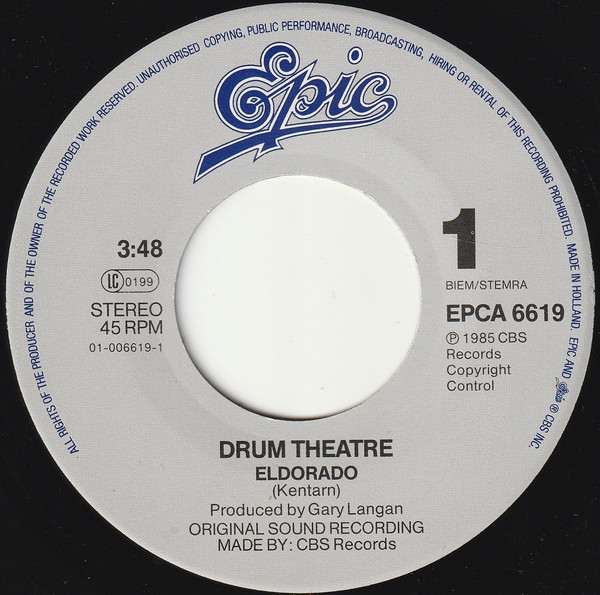 Drum Theatre - Eldorado | Epic (EPCA 6619) - 3