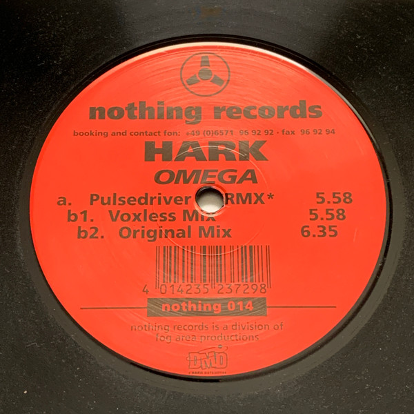 Hark - Omega | Nothing Records (nothing 014) - 4 Hark - Omega | Nothing Records (nothing 014) - 4