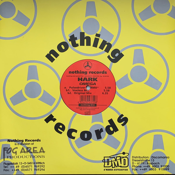 Hark - Omega | Nothing Records (nothing 014) - 2 Hark - Omega | Nothing Records (nothing 014) - 2