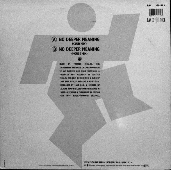 Culture Beat Featuring Lana E. And Jay Supreme - No Deeper Meaning | Dance Pool (656843 6) - 2 Culture Beat Featuring Lana E. And Jay Supreme - No Deeper Meaning | Dance Pool (656843 6) - 2