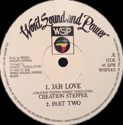 Creation Stepper - Jah Love / This Man | Word, Sound And Power Music (WSP040) - 2 Creation Stepper - Jah Love / This Man | Word, Sound And Power Music (WSP040) - 2