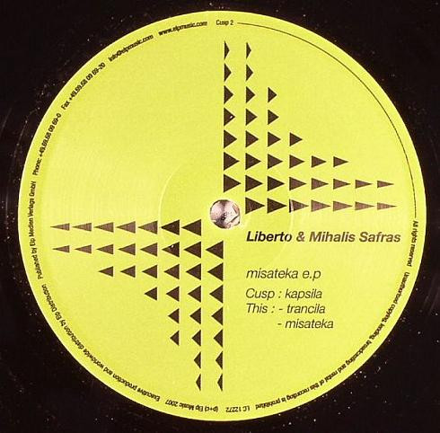 Liberto & Mihalis Safras - Misateka E.P. | Cusp Records (CUSP 002) - main Liberto & Mihalis Safras - Misateka E.P. | Cusp Records (CUSP 002) - main