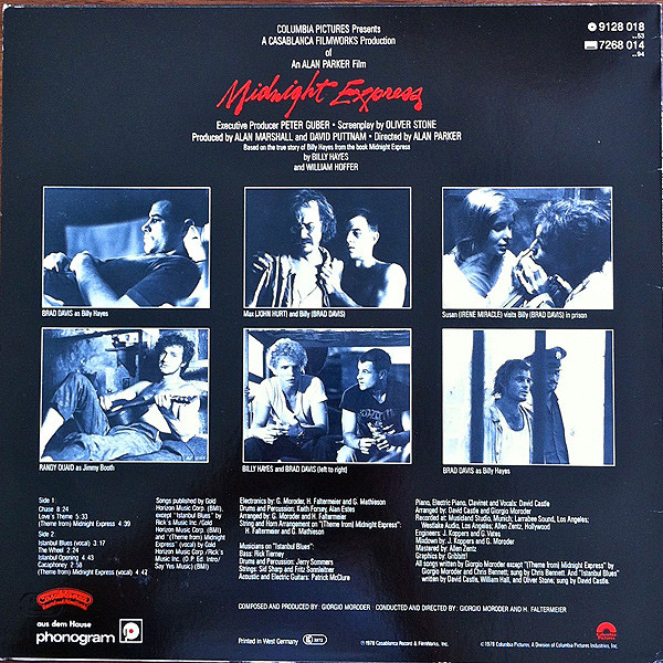 Giorgio Moroder - Midnight Express (Music From The Original Motion Picture Soundtrack) | Casablanca (9128 018) - 2