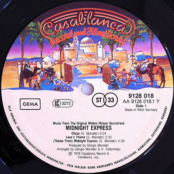 Giorgio Moroder - Midnight Express (Music From The Original Motion Picture Soundtrack) | Casablanca (9128 018) - 3