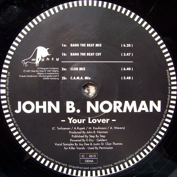 John B. Norman - Your Lover | Mighty (X-IT 035)