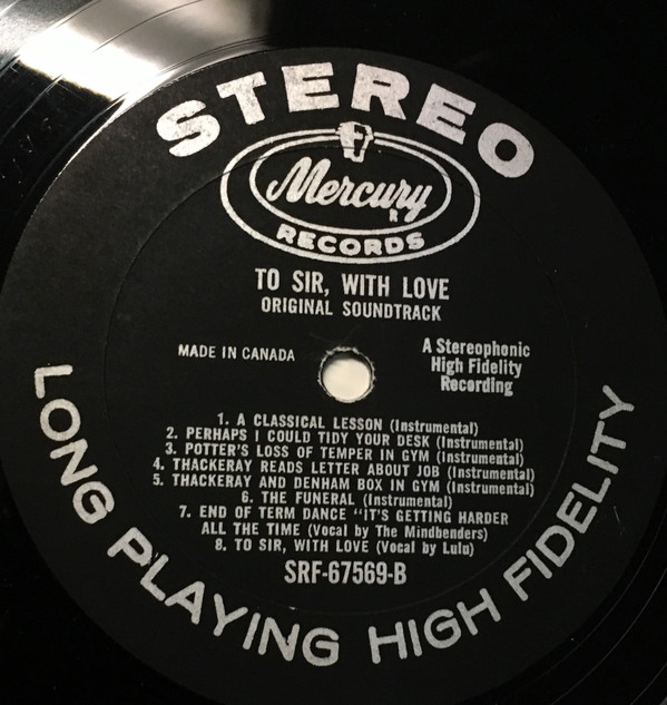 Various - To Sir, With Love Original Motion Picture Soundtrack | Fontana (SRF 67569) - 3 Various - To Sir, With Love Original Motion Picture Soundtrack | Fontana (SRF 67569) - 3