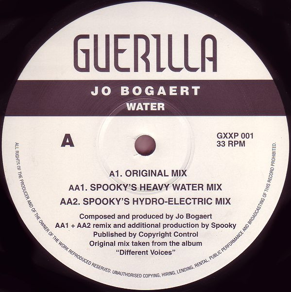 Jo Bogaert - Water | Guerilla (GXXP 001) - 2 Jo Bogaert - Water | Guerilla (GXXP 001) - 2