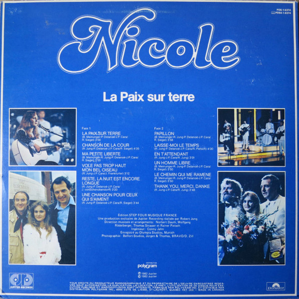 Nicole - La Paix Sur Terre | Polydor (PDS-1-6374) - 2 Nicole - La Paix Sur Terre | Polydor (PDS-1-6374) - 2