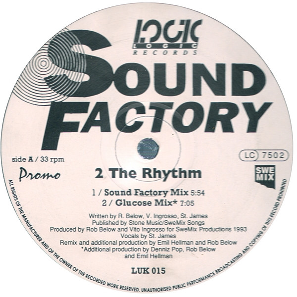 Sound Factory - 2 The Rhythm | Logic Records (LUK 015) - main Sound Factory - 2 The Rhythm | Logic Records (LUK 015) - main