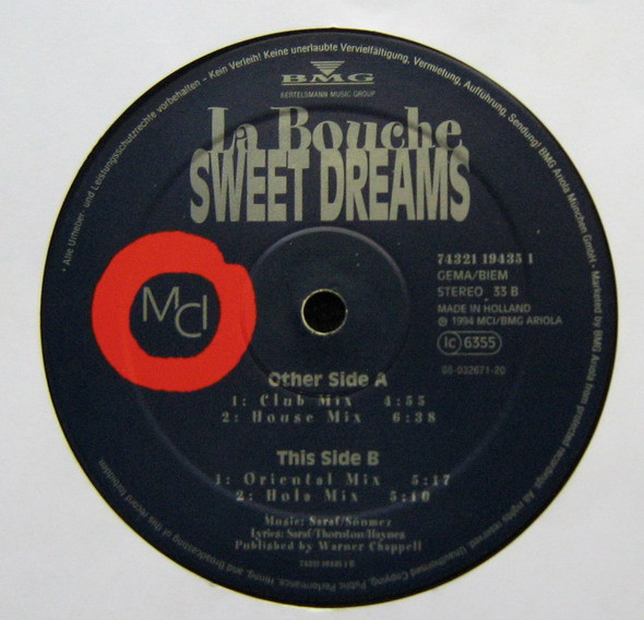 La Bouche - Sweet Dreams (Hola Hola Eh) | MCI (74321 19435 1) - 4