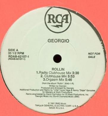 Georgio - Rollin | RCA (RDAB-62107-1)