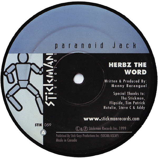 Paranoid Jack - Herbz The Word | Stickman Records (STIK 059)