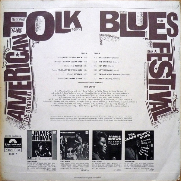 Various - The Original American Folk Blues Festival | International Polydor Production (658 017) - 2 Various - The Original American Folk Blues Festival | International Polydor Production (658 017) - 2