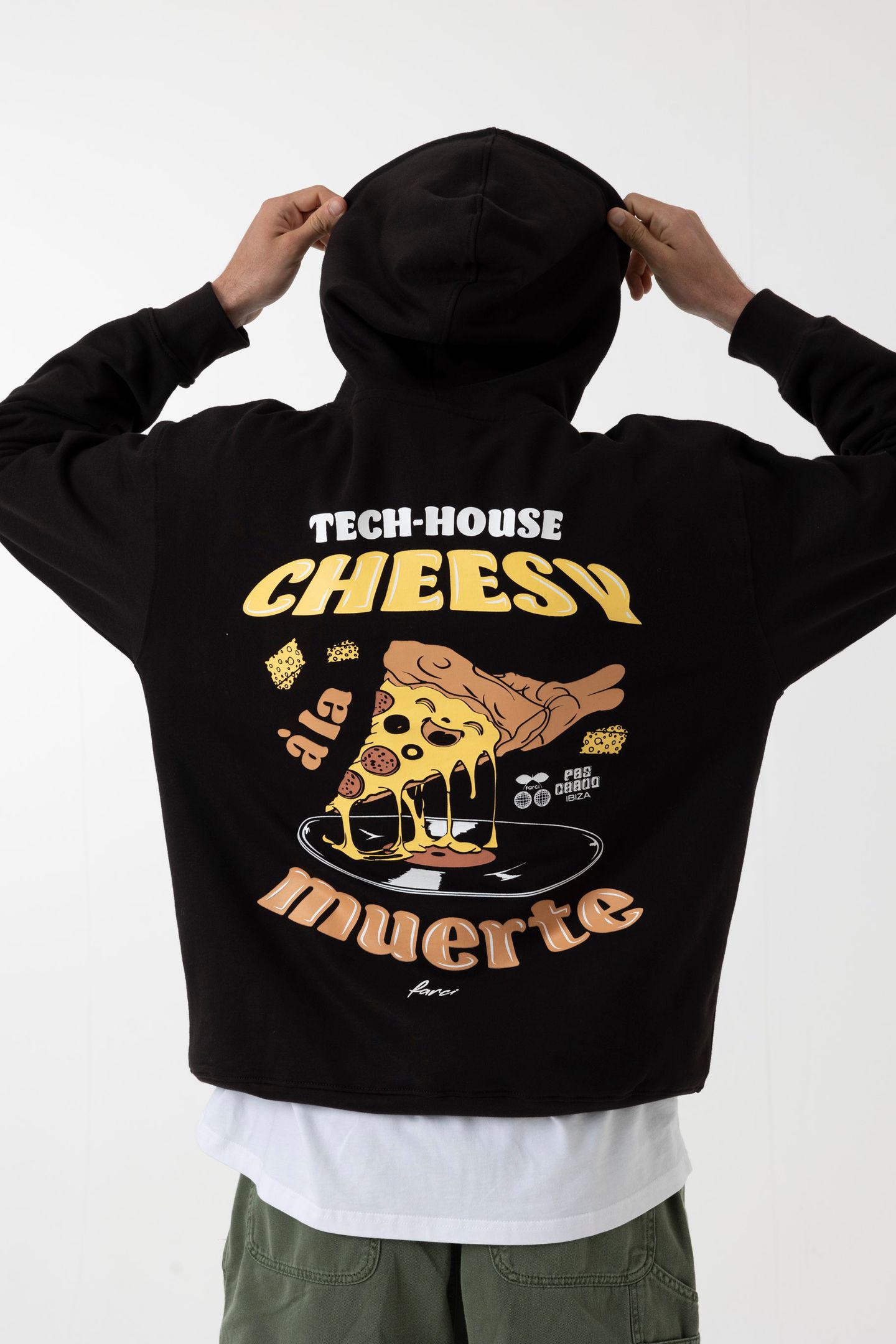 CHEESY HOODIE BLACK