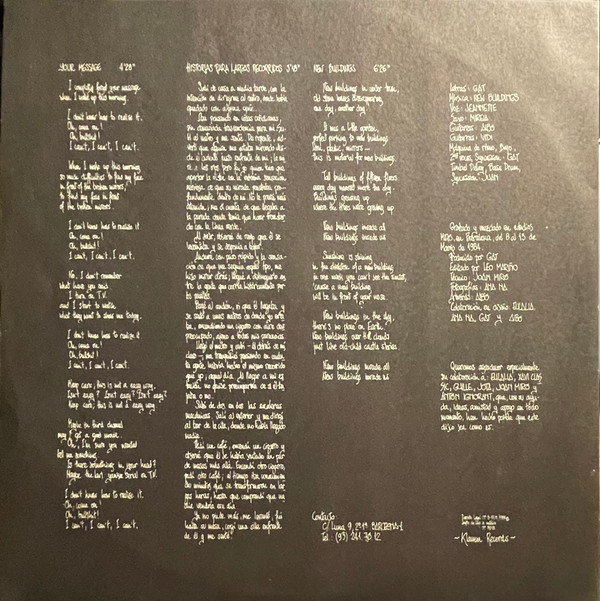 New Buildings - Your Message | Klamm Records (K-00D) - 6