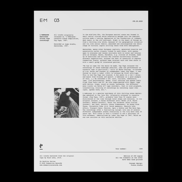 L'Embrasse (Amsterdam Arcane Tape Recordings 1987)