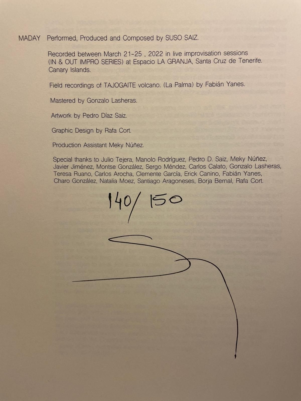 Suso Sáiz - Maday | Suso Saiz (self-released) () - 3