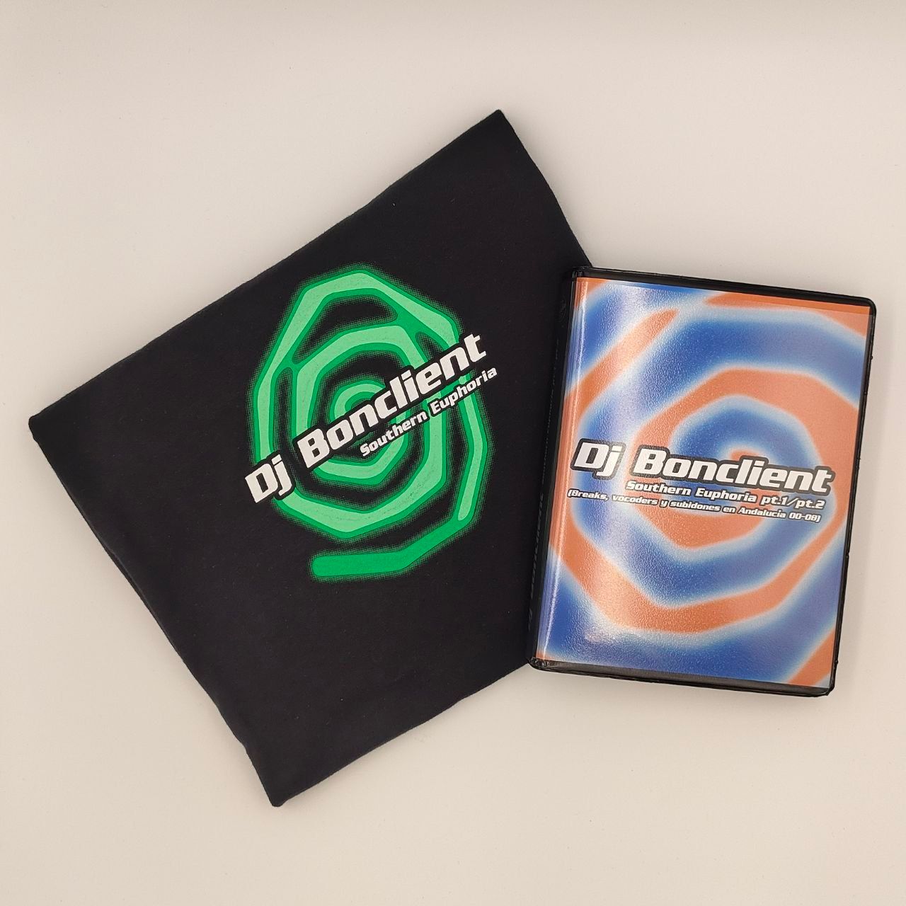 Dj BonClient - [PACK - TAPE & BLACK/GREEN TEE] Southern Euphoria pt.1/ pt.2 (Breaks, vocoders y subidones en Andalucía 00-08 ) | Discos Paradiso (DP002) - main