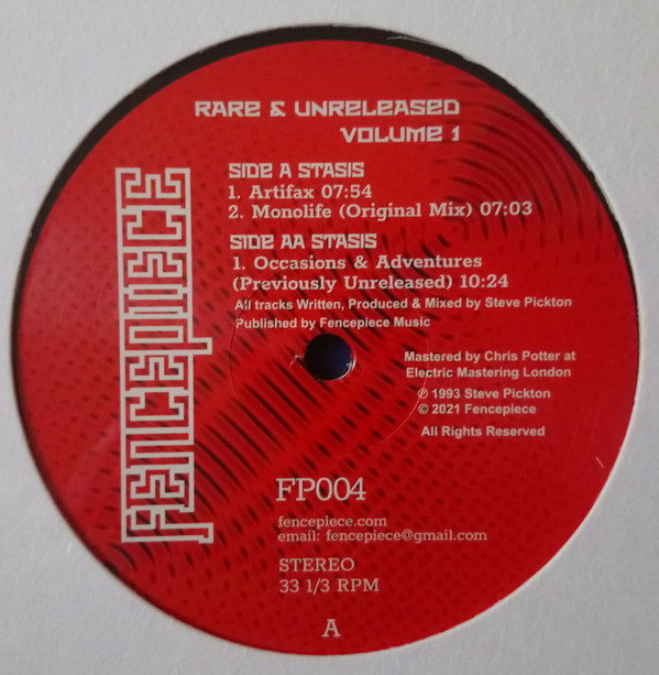 Stasis - Rare & Unreleased Volume 1  | Fencepiece (FP004)