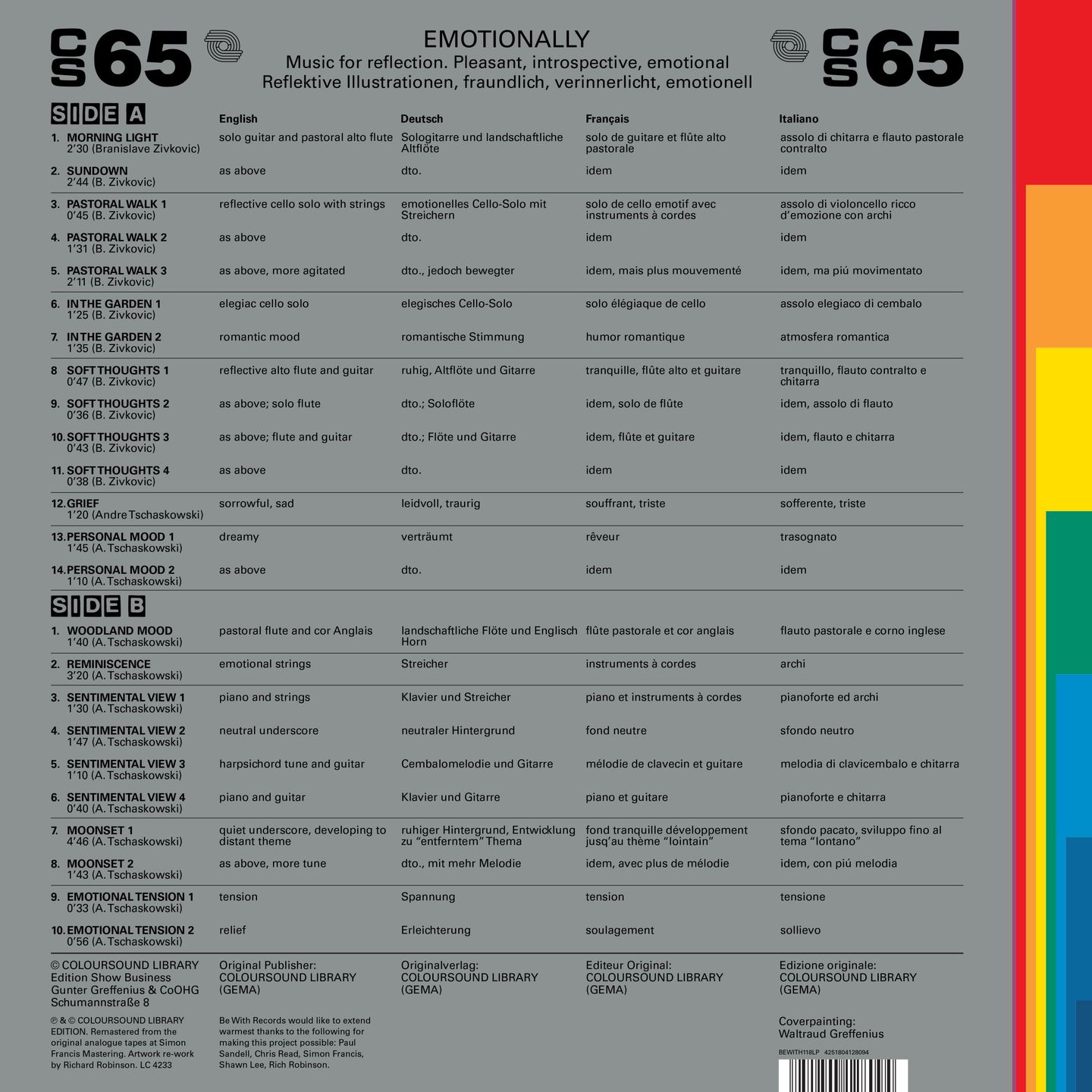 Branislave Zivkovic & Andre Tschaskowski - Emotionally | Coloursound Library (CS65) - 2 Branislave Zivkovic & Andre Tschaskowski - Emotionally | Coloursound Library (CS65) - 2