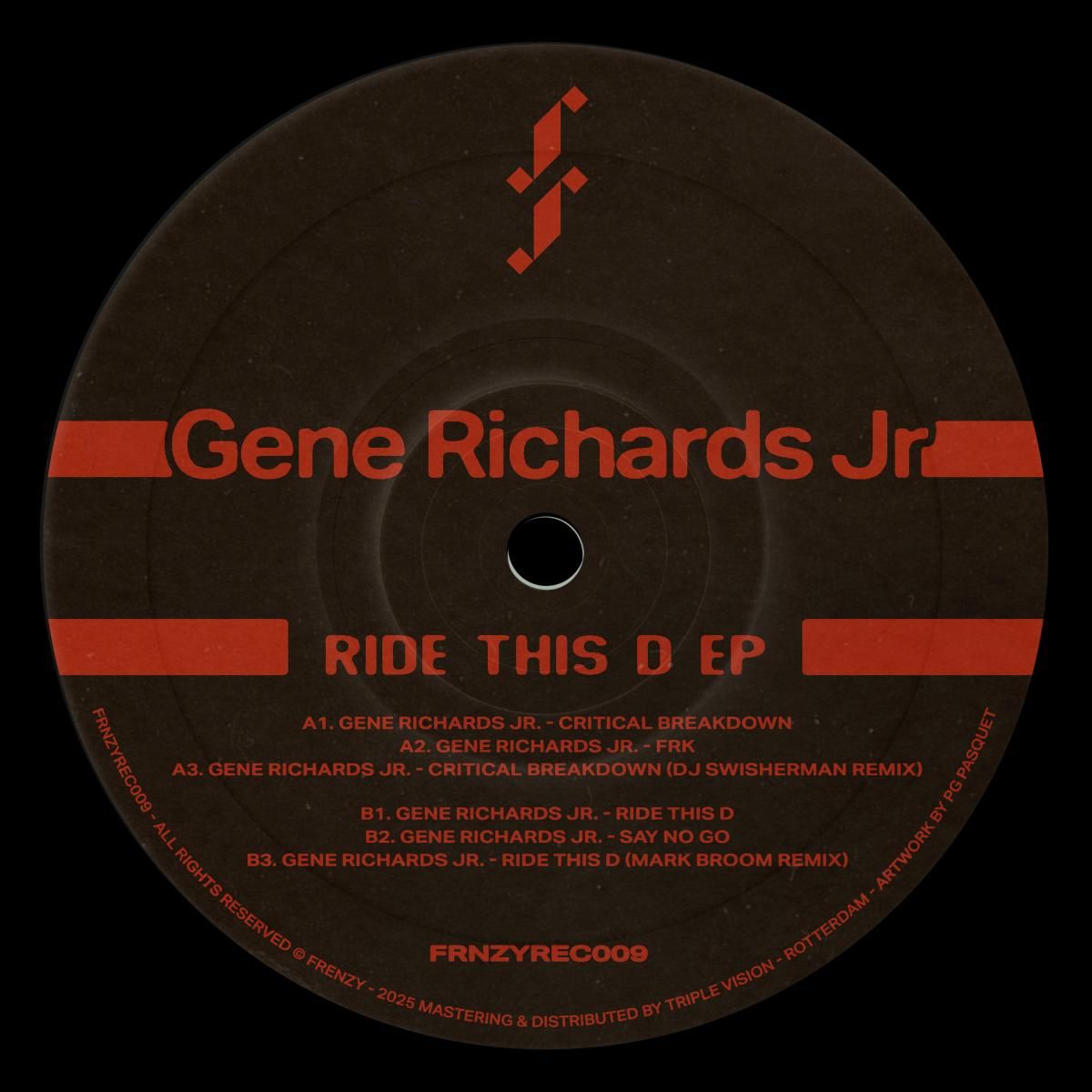 Gene Richards Jr - Ride This D EP | Frenzy Recordings (FRNZYREC009) - main