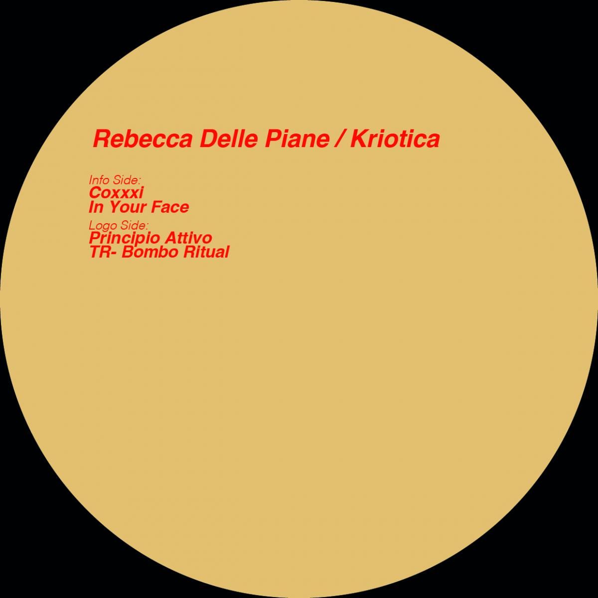Rebecca Delle Piane - Kriotica | Key Vinyl (KEY053) - main