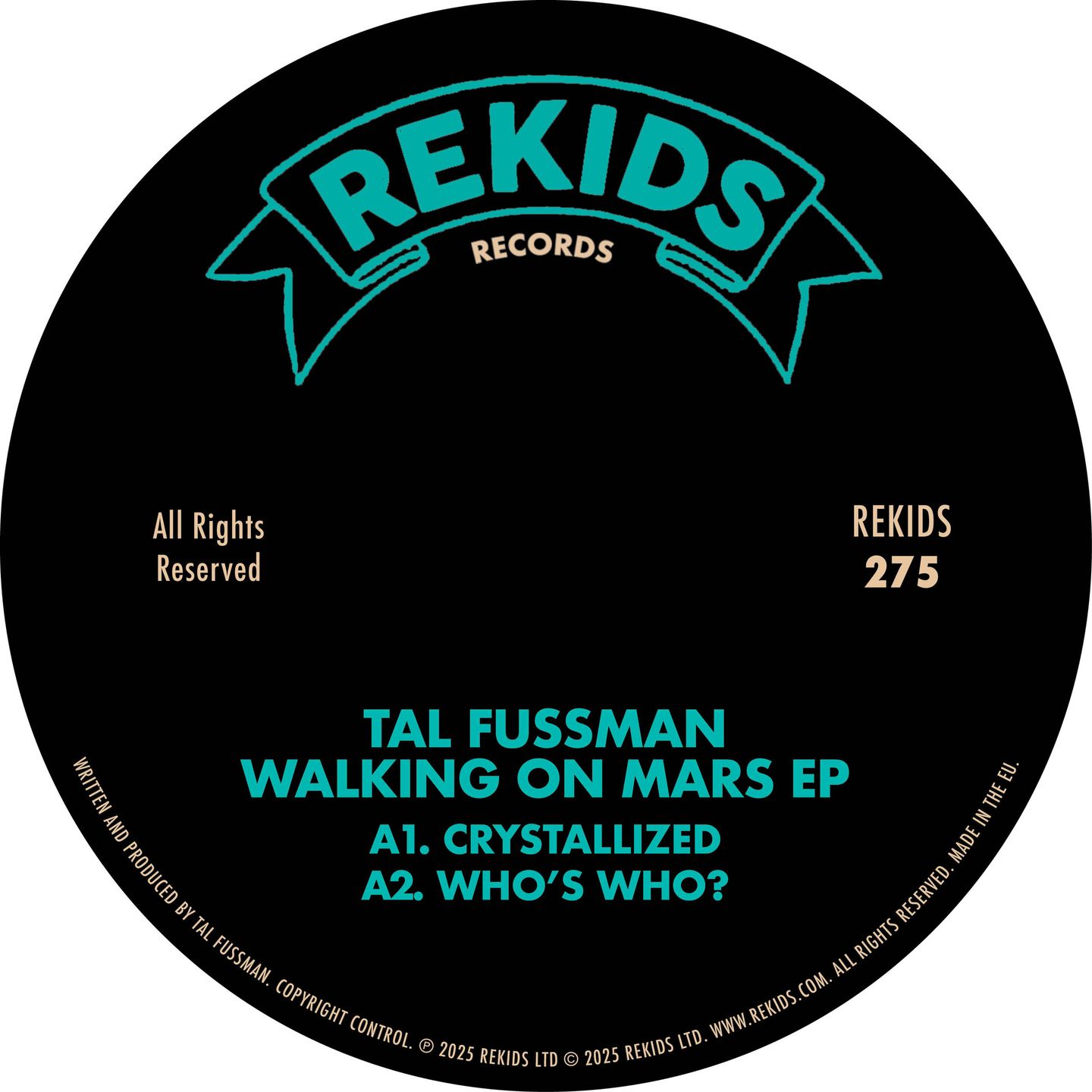 Tal Fussman - Walking On Mars EP | REKIDS (REKIDS275) - main