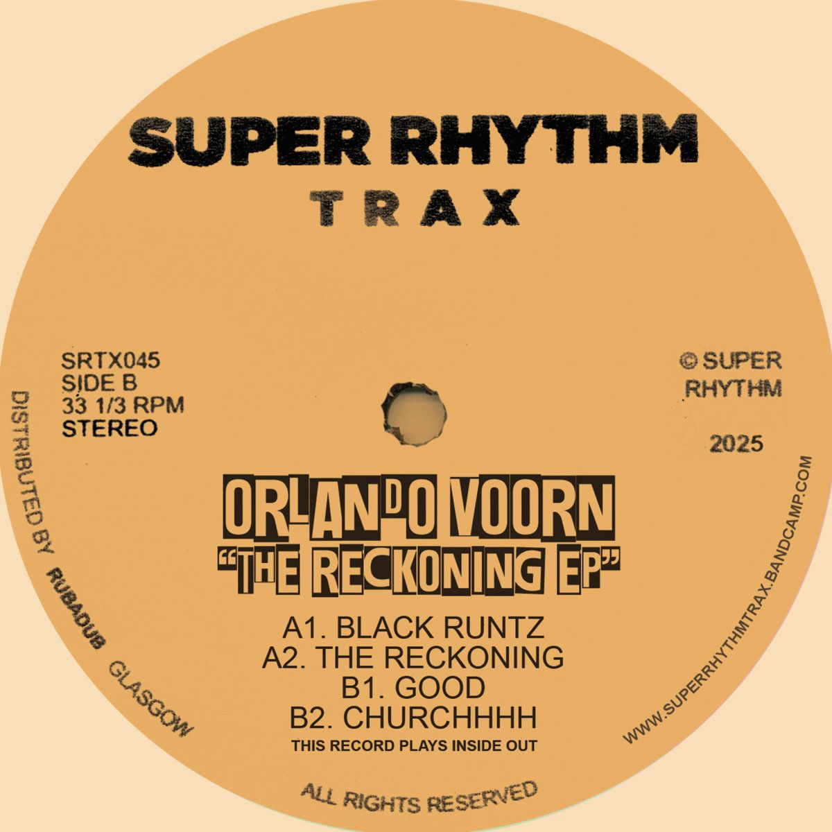 Orlando Voorn - The Reckoning EP | Super Rhythm Trax (SRTX045) - main