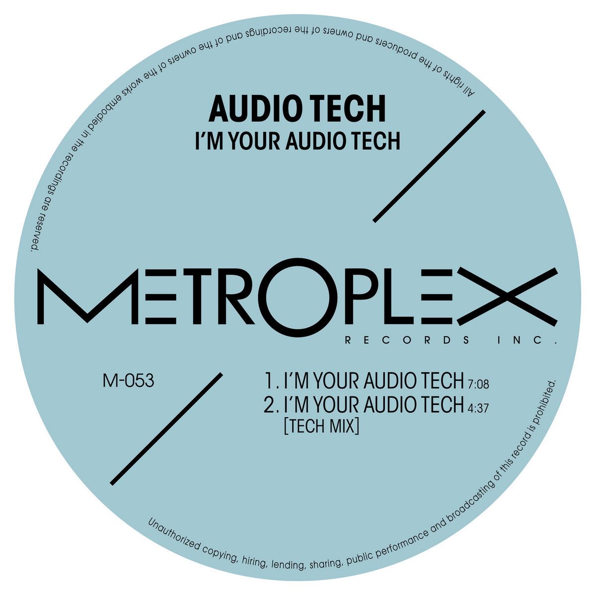 Audio Tech - I'm Your Audio Tech | Metroplex (M-053) - main