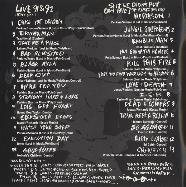 Beasts Of Bourbon - From The Belly Of The Beasts (Live 91 & 92 And Shit We Didn't Put Out The First Time) CD | Red Eye Records (RED CD 32) - 6 Beasts Of Bourbon - From The Belly Of The Beasts (Live 91 & 92 And Shit We Didn't Put Out The First Time) CD | Red Eye Records (RED CD 32) - 6