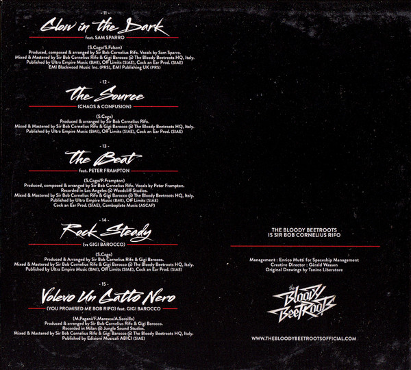 Sir Bob Cornelius Rifo Presents The Bloody Beetroots - Hide CD | Ultra Records (HUSSYCD071) - 3