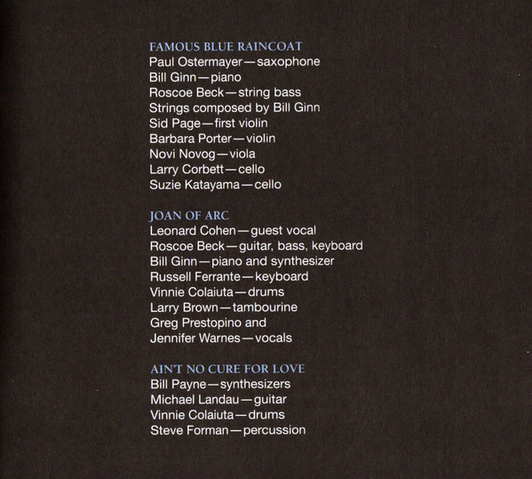 Famous Blue Raincoat (The Songs Of Leonard Cohen)