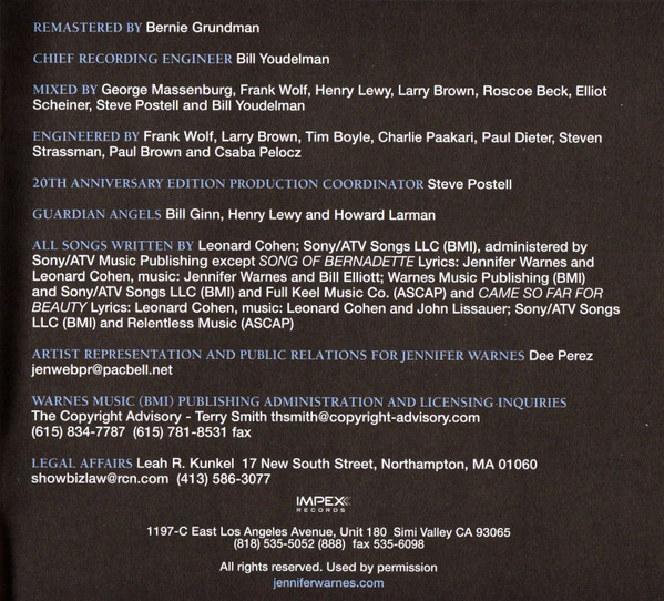 Famous Blue Raincoat (The Songs Of Leonard Cohen)