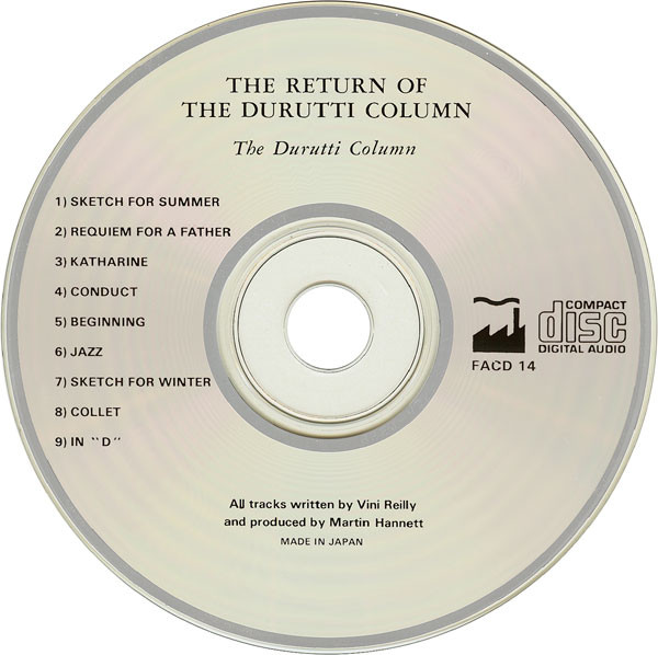 The Durutti Column - The First Four Albums CD | Factory (Facd 224) - 11